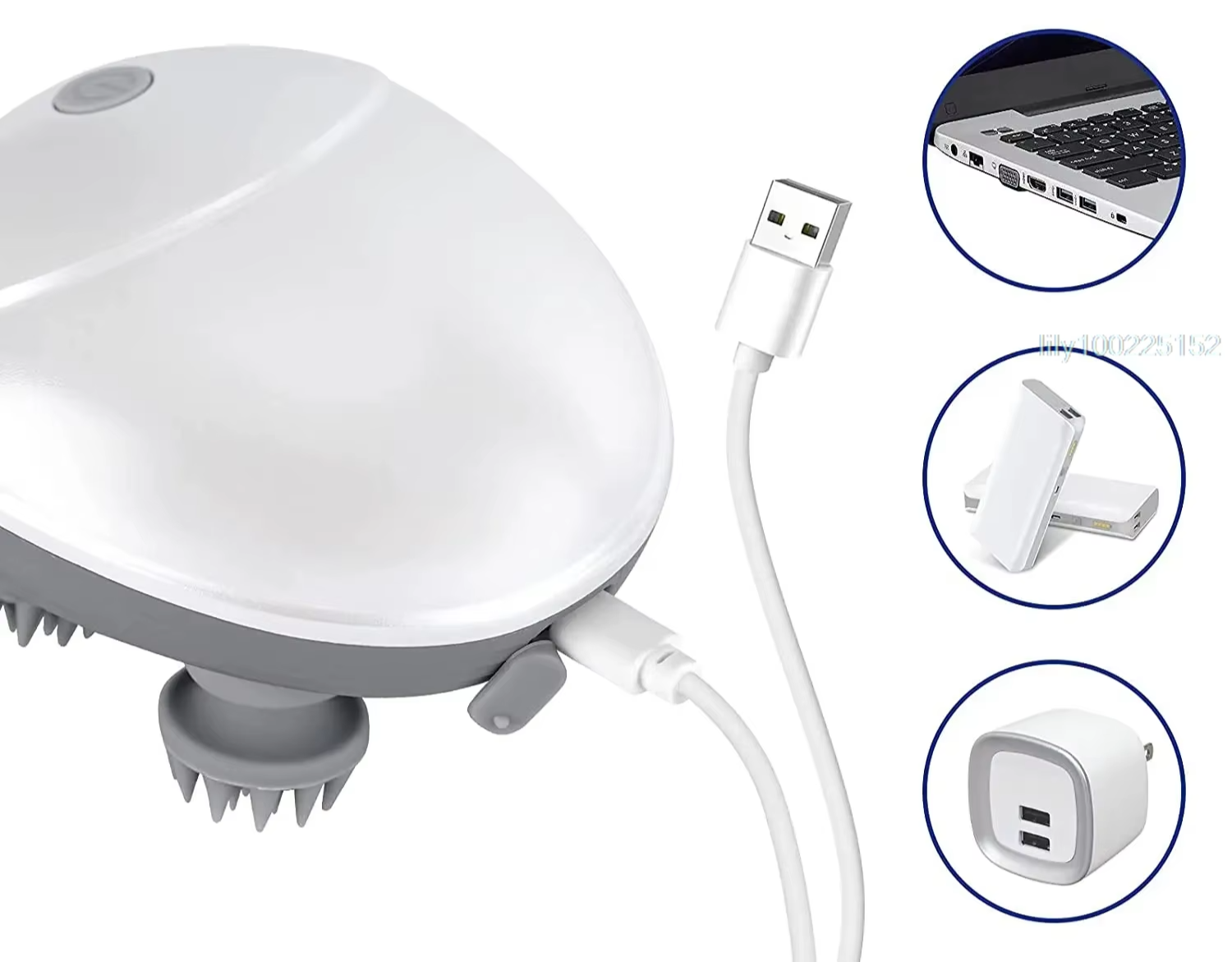 Massageador de Couro Cabeludo – Crescimento Capilar + Relaxamento